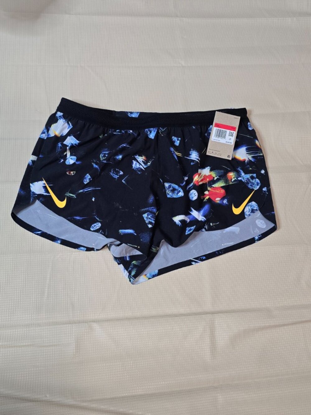Nike AeroSwift Glam Brief-Lined Running Shorts Men's Sz Large IF2068-010 NWT - Picture 4 of 8